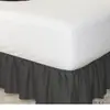 Roupa de Cama Antiderrapante Saia de Cama Elástica Americana Sem Superfície de Cama Capa de Cama Branca Saia Cobertura Contra Poeira Avental de Cama Coreano Espessado