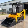 Retroescavadeira compacta todo-o-terreno, Estável para subir inclinações, Transferência e manuseio de materiais, Limpeza de terreno, Retroescavadeira compacta de tração nas quatro rodas