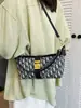Bolso Bordado de Lujo Ligero 2026D Moda Bolso de Mujer Bolso Croissant Bolso Cruzado Bolso de Hombro Estampado de Gama Alta