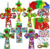 Kit de Artesanato de Natal da Amazon DIY Enfeites de Guirlanda de Natal Arte Decorativa Terno Folhas de Azevinho Papai Noel