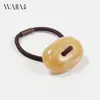 NUEVO pasador de pelo Wjia de color toffee simple, diadema minimalista para mujer, elástico para el pelo de primavera y verano, accesorio para el pelo de alta gama