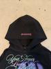 Sudadera con capucha retro estampada personalizada transfronteriza Y2K europea y americana, jersey de manga larga, ropa de calle