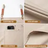 Delantal impermeable de lona con logo personalizado, adecuado para tiendas de té de leche y cafeterías, se puede imprimir con texto, delantal simple sin mangas unisex