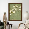 Paz y BienestarElegante Sala de Estar Floral Estilo Francés Pintura al Óleo Pintada a Mano Arte de Pared Decorativo para la Entrada Pintura Decorativa Vintage