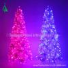 Árvore de Natal com luzes LED rosa e azul, árvore artificial criptografada, venda direta de fábrica, decoração de Natal