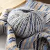 Hilo de Mohair Degradado Estilo Pastoral al por Mayor Transfronterizo Bola de 50g para Tejer a Mano y Crochet de Sombreros, Bufandas, Suéteres y Abrigos