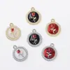 Moda y Sencillez Borde de Perla Tulipán Retro Aleación de Alta Gama Accesorios Colgante Pulsera Pendientes Accesorios para Manualidades