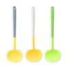 Sartén Antiadherente de Silicona de Doble Color Pala Setas Sonrientes Grado Alimenticio Resistente a Altas Temperaturas Pala Dos en Uno Herramienta de Cocina para Cocinar