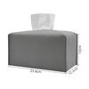 Caja de Pañuelos Nórdica para Coche Caja de Pañuelos Grande de Cuero Sala de Estar Baño Impermeable Rollo Soporte para Pañuelos Plegable