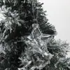 Colgante de Estrella de Cinco Puntas de Vidrio de 7 cm para el Día Nacional Personalizado por el Fabricante Decoración para Árbol de Navidad Colgante Pequeño