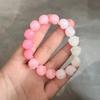 Súper Lindo ~ Pulsera de Cuentas con Garra de Gatito Gordito Degrade para Mujer 2025 Nuevo Estilo Envuelto en el Dedo Suave Estudiante Niña Jugando con