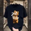 Atacado do Fabricante Comércio Exterior Verão Masculino Versátil Casual Tendência Novo Confortável Estampa de Desenho Animado Manga Curta Top