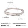 Jieding Diseño Original Pulsera Cubana de Acero Inoxidable Lujo Ligero Joyería de Gama Alta Joyería de Acero de Titanio que No se Desvanece Transfronterizo
