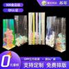 Bolsa de plástico OPP con fuelle lateral personalizada de fábrica transparente bolsa de embalaje imprimible bolsa de tubo largo OPP bolsa de fondo cuadrado dulces