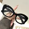 Gafas Retro con Estampado de Leopardo y Montura de Mariposa 2025 Nuevo Marco de Gafas de Moda de Alta Gama Ojo de Gato Espejo Plano Celebridad de Internet Transfronterizo
