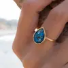 Anillo Estilo Clásico Cao Shi Tiktok Europeo y Americano para Mujer, Anillo Vintage con Pegatina de Gota de Agua, Venta al por Mayor por Fabricante Anillo Individual
