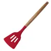 Cabo de Faia Utensílios de Cozinha de Silicone Conjunto de 12 Peças Colher de Sopa de Silicone Raspador Pá de Cozinha Ferramenta Colher Kit de Utensílios de Cozinha