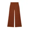 Estilo Europeo y Americano Primavera Nueva Ropa para Mujer Top de Manga Larga Hombros Descubiertos con Decoración de Hebilla y Top Texturizado Conjunto de Pantalones Casuales