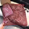 Lenço de Moda Versátil Tendência Estilo Coreano Similar à Seda 70cm Lenço de Pescoço Floral Atacado