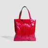 Bolsa Tote Acolchoada Patchwork Geométrico Tendência Nova Primavera/Verão 2026 Versátil Grande Capacidade Bolsa de Mão Floral Bolsa de Ombro para Compras