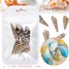 Serie Oceánica Manicura Rodajas de Concha Natural Rodajas de Abulón Estrella de Mar Caracola Playa de Verano Joyería DIY Mayoreo
