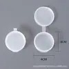 Caixa de Armazenamento à Prova de Poeira e À Prova d'Água para Protetores Auriculares, Caixa de Armazenamento para Joias e Brincos, Caixa Quadrada Grande e Pequena de Plástico PP Transparente, Caixa Redonda, Personalizável