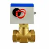 Válvula de duas vias elétrica com conexão roscada, válvula de duas vias elétrica para unidade fan coil de ar condicionado, válvula de controle de temperatura, válvula de esfera elétrica, fornecimento direto do fabricante