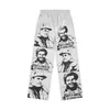 Dropshipping Transfronterizo 2026 Primavera/Verano Nuevo Estilo Que Es Estampado de Letras Casual Holgado Pantalones Cortos Unisex Pantalones Cortos de Playa