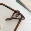 Pinza para el pelo con forma de corazón del mismo estilo de Xu Liangyao, Zhao Lusi y Xu Yan, Accesorio para el pelo de alta gama para recogidos en la parte posterior de la cabeza, Pinza de tiburón