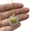 Oferta especial pingente de Buda da Riqueza e Guanyin com incrustação de ouro, contas de bolsa da sorte para bênção e boa sorte, presente de transmissão ao vivo do TikTok