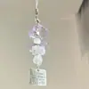Estilo Ins Carrillón de Viento de Botella Flotante Llavero de Teléfono Colgante Pequeño Medusa Estrella Correa para Bolso Decoración Versátil para Mujeres