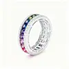 Anillo de Plata S925 con Gema Cultivada Colorida Nuevo Producto Transfronterizo de Amazon Diseño de Nicho para Mujer Lujo Accesible Moda Sentido de Alta Gama
