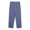 Moda Femenina Transfronteriza Estilo Europeo y Americano Pantalones Rectos Casuales de Cintura Alta Versátil Clásico Multicolor Largos 7901532