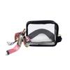 Bolso Pequeño Cruzado de PVC Transparente Transfronterizo, Bolso Sencillo de Gelatina, Correa Ancha de Hombro Colorida, Bolso de Hombro Único, Logo Personalizable, Bolso para Mujer
