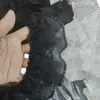 Renda Chiffon Elástica Plissada com Fecho de Pérola Borda 6cm de Largura Camada Dupla Decoração Artesanal DIY para Brinquedo, Sapato e Chapéu