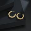 Brincos de prata S925 novos, elegantes e modernos, de celebridades da internet da Coreia do Sul, leves e luxuosos, com zircônia, brincos de argola