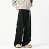 Pantalones Cargo Paracaidistas Funcionales Retro Americanos para Hombres y Mujeres, de Primavera y Otoño, Corte Limpio, Modernos, Rectos, Sueltos, de Pierna Ancha