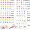 Kit de Material Amazon Transfronteiriço Pulseira Miçangas Acessórios DIY Conjunto Infantil Fio para Montar Contas Acessórios de Joias Miçangas
