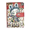 Nuevo Cuaderno A6 Orejas de Gato Hermana Mayor Cuaderno de Dibujos Animados de Moda Bloc de Notas para Estudiantes Álbum de Tarjetas de Hojas Sueltas Extraíble