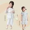 Traje de Primavera, Verano y Otoño para Niñas Estilo Chino Vestido Antiguo Super Hada para Niñita Ropa de Bebé Vestido Tang para Niños Vestido de Té