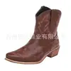 2026 Juyuan En Stock Otoño e Invierno Nuevos Zapatos de Mujer Deseo Sitio Independiente de Amazon Talla Grande Botas de Cuero para Mujer Bordadas de Punta