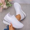 Novo Tamanho Grande Transfronteiriço Primavera e Outono Nova Moda Casual Strass Mosca Tecido Sapatos Casuais Femininos Estilo Esportivo em Estoque