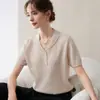 Baicai Terciopelo 2026 Otoño/Invierno Nuevo Cachemir Suéter de Punto para Mujer Hilo Dorado y Plateado Adelgazante Cuello en V Capa Base Cálido Suéter de Manga Corta