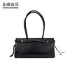 Bolsa de Hombro Transfronteriza de Piel de Cocodrilo para Mujer, Bolso de Mano de Cuero Genuino de Gran Capacidad, Bolso de Hombro de Alta Gama Moderno y Versátil al por Mayor