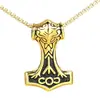 Collar personalidad hombre mito nórdico martillo de Thor colgante acero inoxidable collar hombre acero de titanio accesorios vintage colgante