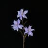 Lirio artificial de 3 cabezas, pequeño, para bodas, decoración de hoteles, hilera de flores, guía de ruta, arreglos florales, fotografía, adornos florales falsos.