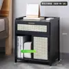 Mesita de Noche Simple Madera Maciza Pequeño Gabinete Almacenamiento Lujo Ligero Dormitorio Mesita de Noche Simple Estilo Nórdico Europeo Moderno Mini
