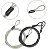 Terminal de Cable de Acero Negro Engrosado Procesamiento Manga de Aluminio Interfaz Prensada Cable de Acero Cuerda de Suspensión para Iluminación Candado para Bicicleta