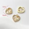Pingente de gato urso adorável com banho de ouro 14K e zircônia preservadora de cor, acessórios para pulseira, colar, brincos de joias DIY feitos à mão