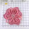 Parche Decorativo de Flor 3D Full Diamond con Pétalos de Pedrería para Ropa DIY Accesorios de Decoración Venta al por Mayor